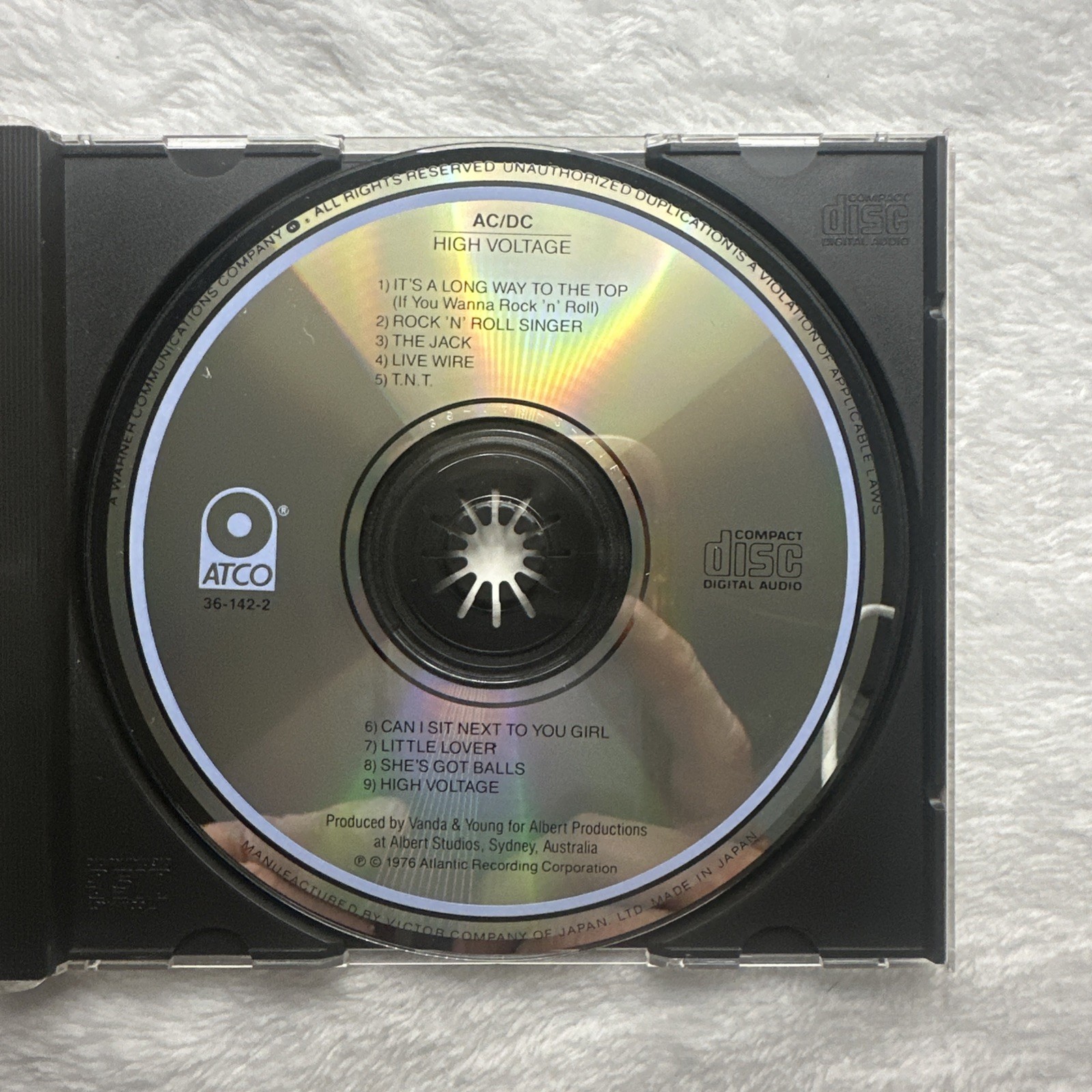 AC/DC - High Voltage CD ATCO Victor Co Japan Rare Blue outer ring 36-142-2 R-5