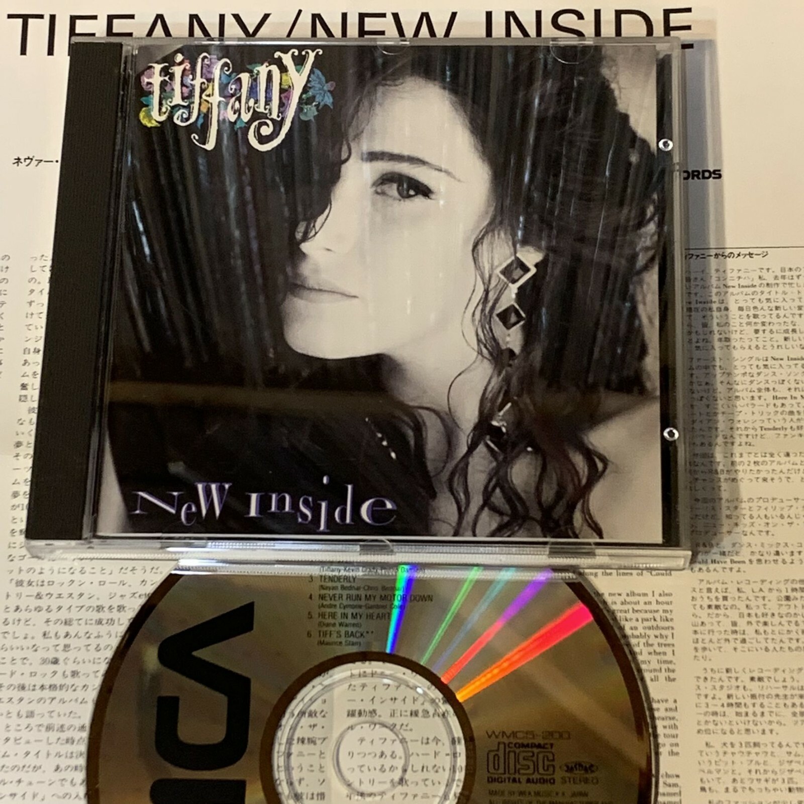 TIFFANY New Inside JAPAN CD WMC5-200 w/ PS + INSERT 1990 issue Free S&H/P&P