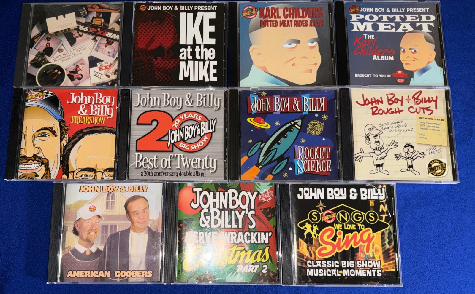 LOT-(11) John Boy & Billy (Radio Show) CD Best of/Songs/Xmas/Science/Karl/Ike
