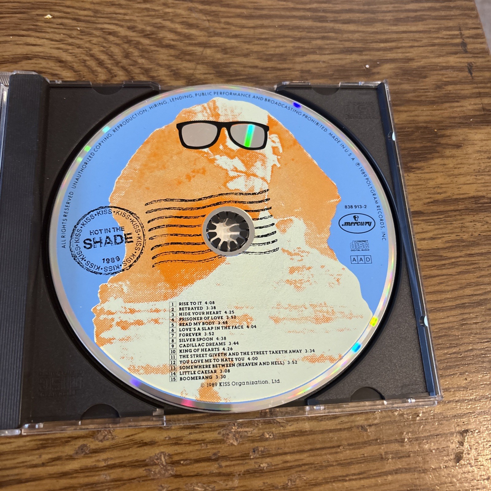 Kiss Hot in the Shade CD 1989 Mercury Polygram 838 913 2