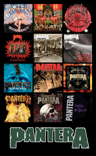 PANTERA album discography magnet (4.5" x 3.5") vulgar cowboys driven southern