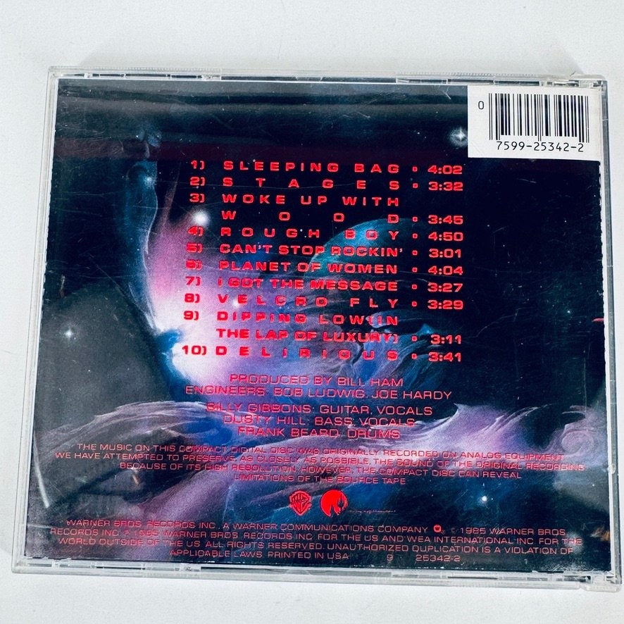 ZZ Top – Afterburner CD 1985 Warner Bros. Hard Rock Blues Rock