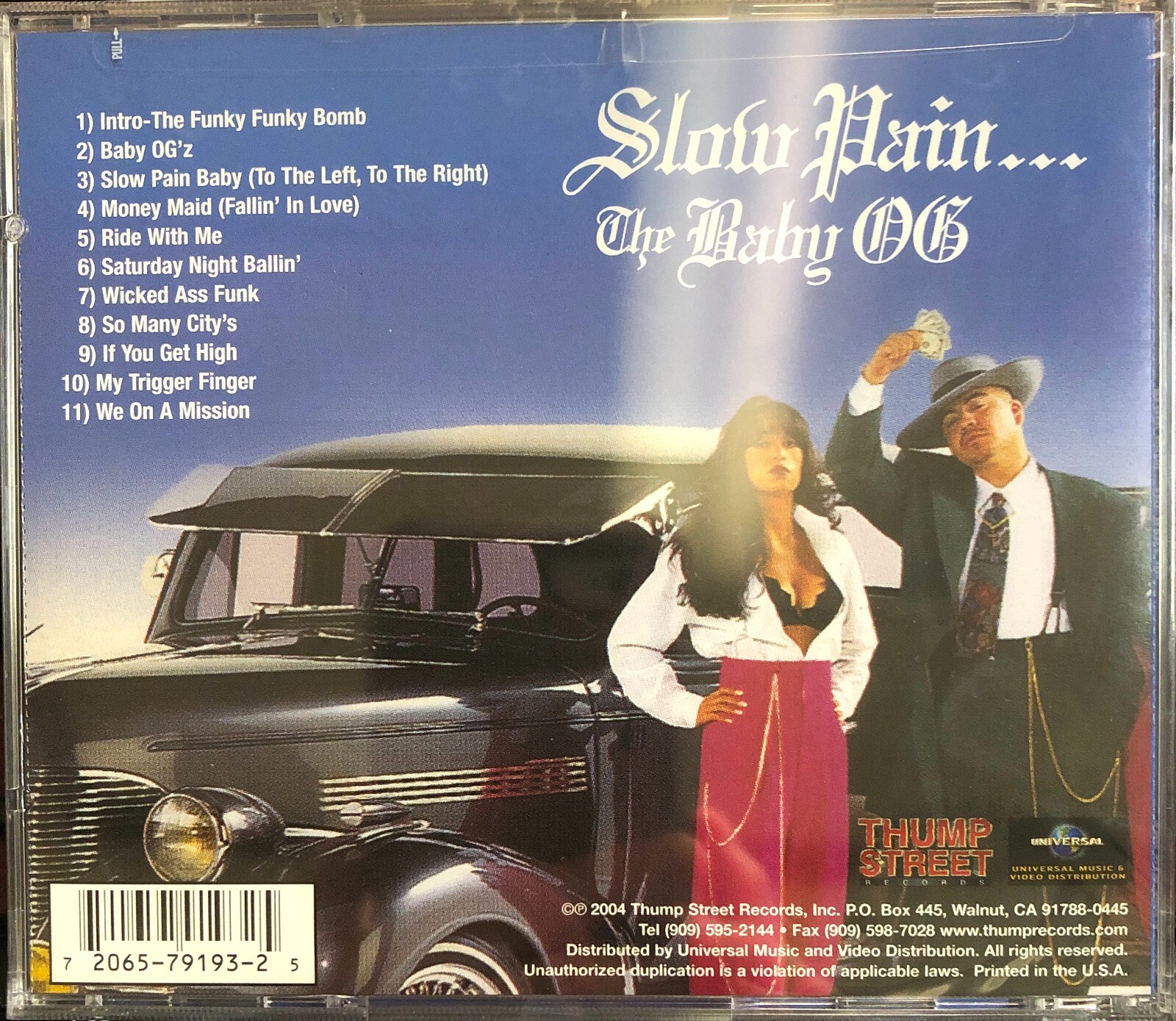 SLOW PAIN - The Baby OG (Factory Sealed CD, 1995/2004) Thump Street East Side