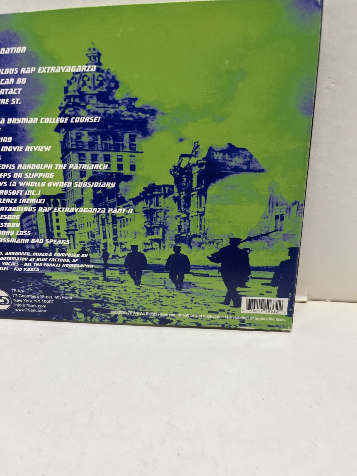 Deltron 3030 Self Titled Digipak CD 2000 75 Ark Records Rare Hip Hop Rap