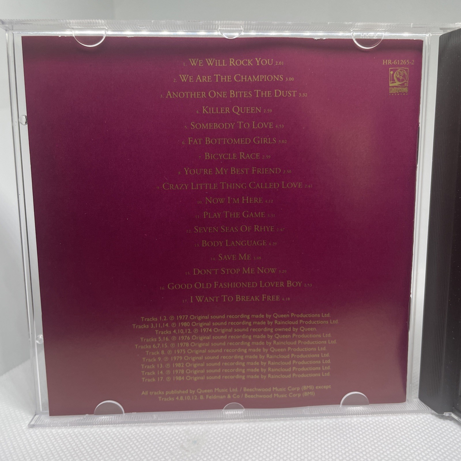 Queen ‎– Greatest Hits by Queen (CD, 1992)