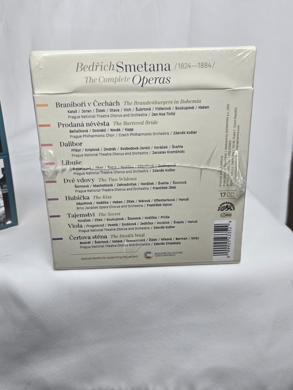 Supraphon Bedřich Smetana Complete Operas Limited 17CD Box Set 2024