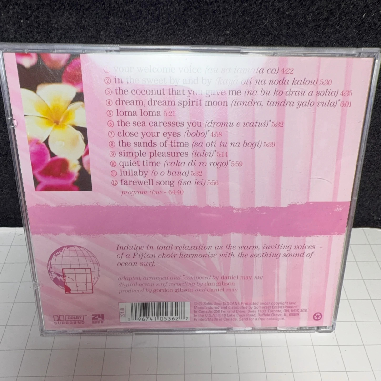 Dan Gibson Polynesian Spa CD Relaxing New Age Music 65 Min 2008