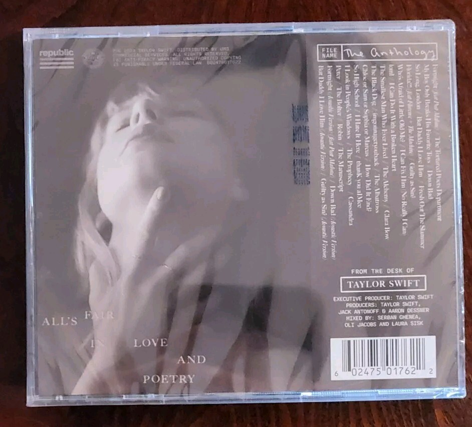 Taylor Swift The Tortured Poets Department Anthology CD Target Exclusive Limited