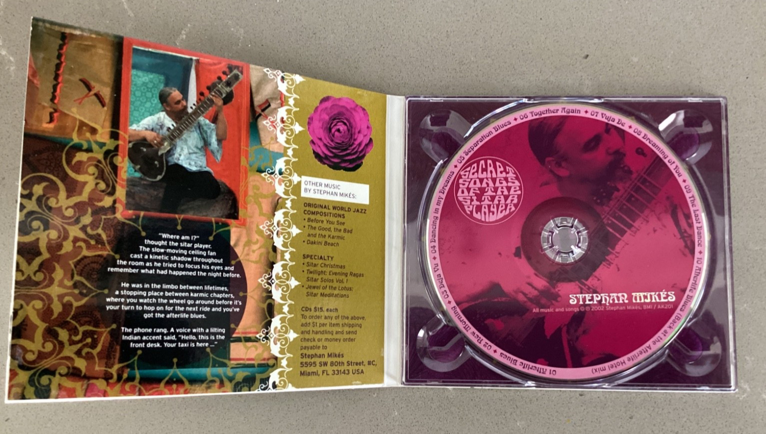 Stephan Mikes - Secret Songs Of The Sitar Player - CD Digipak
