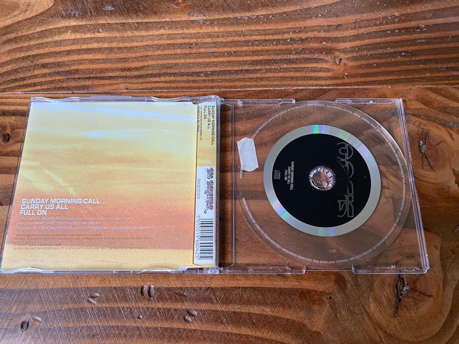 Oasis Sunday Morning Call CD Single 2000 Big Brother Import Jewel Case RKSDCD004