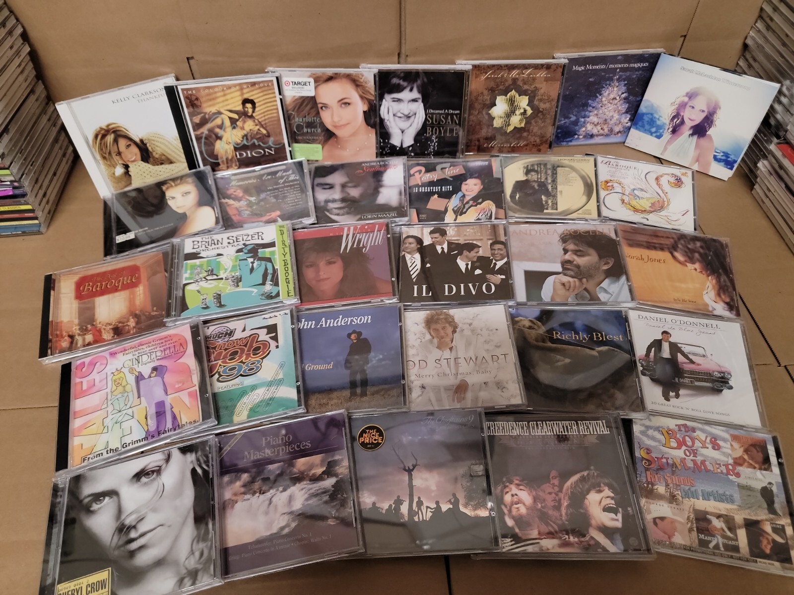 Lot of 50 Assorted CDs MIX ALL Genres Artwork+Case RANDOM BUNDLE Wholesale Bulk
