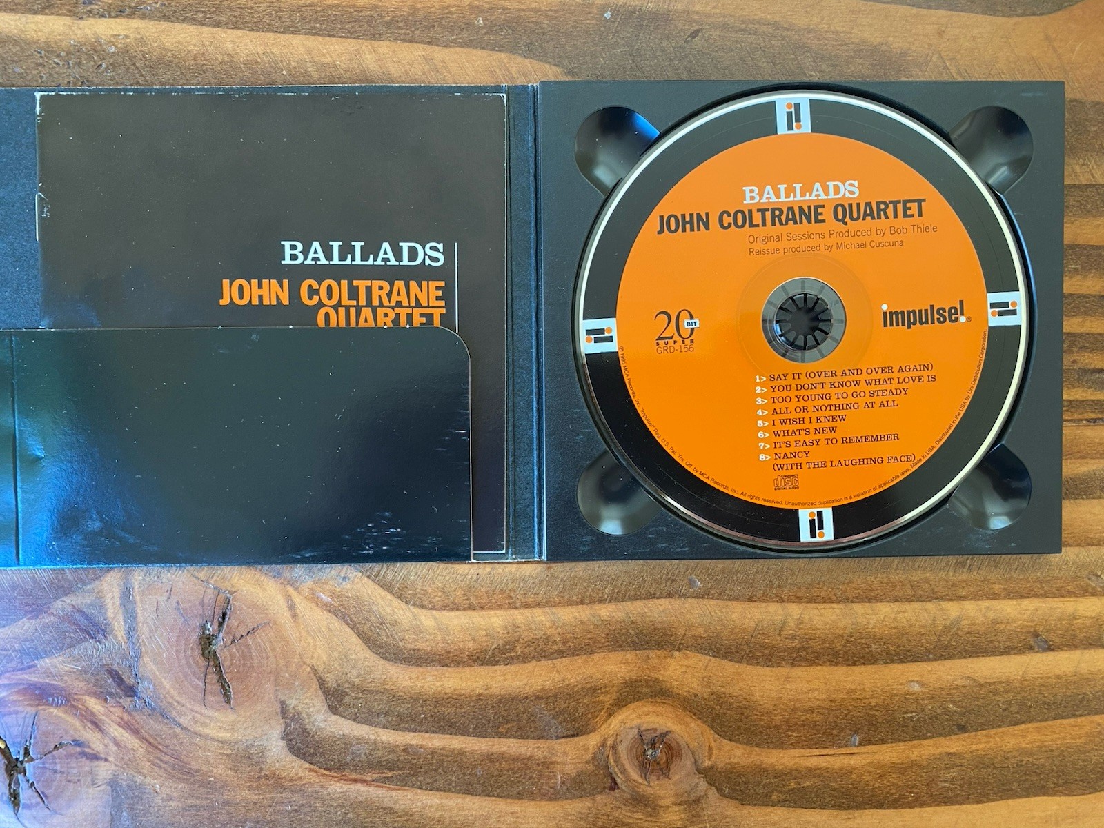 John Coltrane Quartet Ballads CD Album 1996 Impulse!