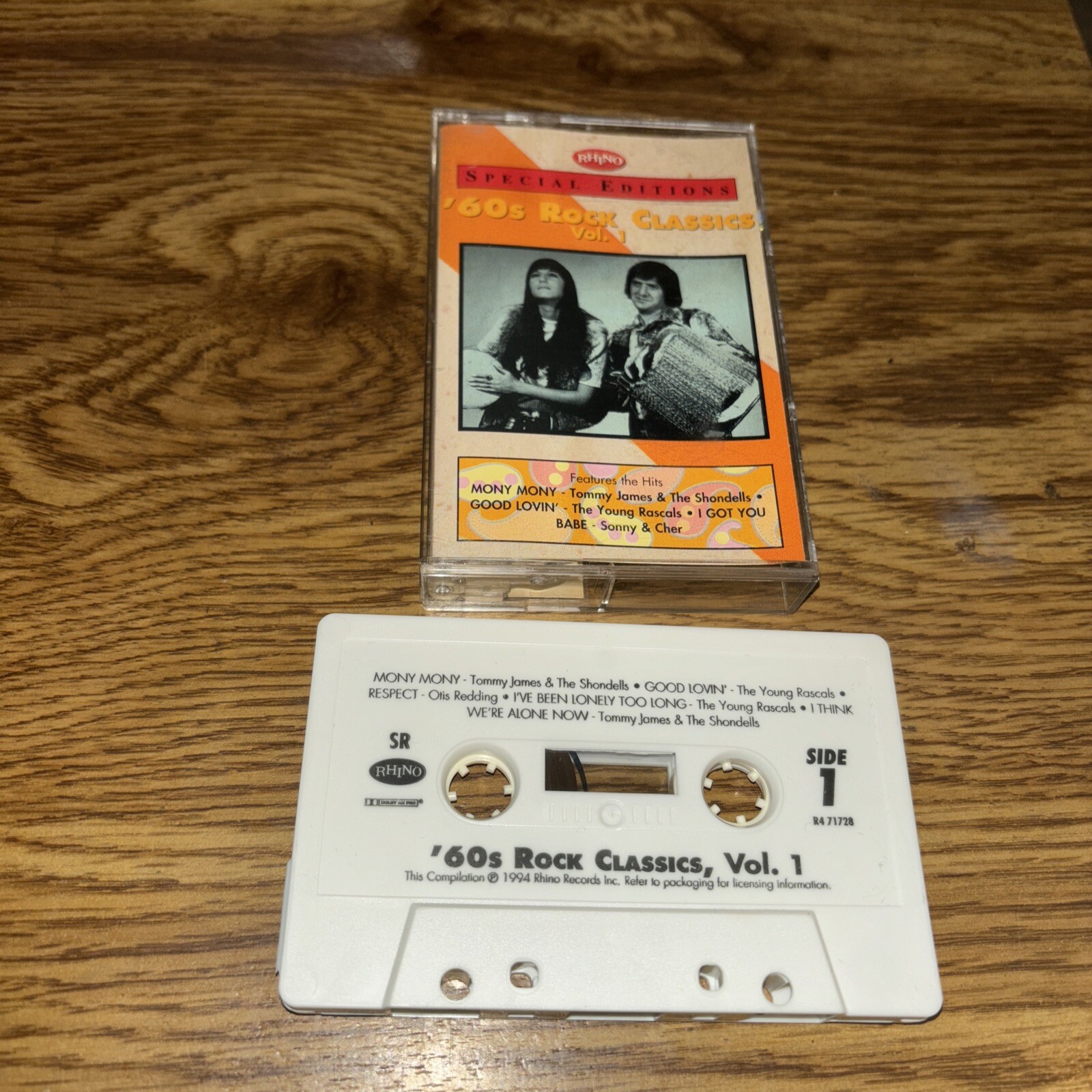 60s Rock Classics Vol. 1 Special Edition Cassette Rhino 1994 Various Artists