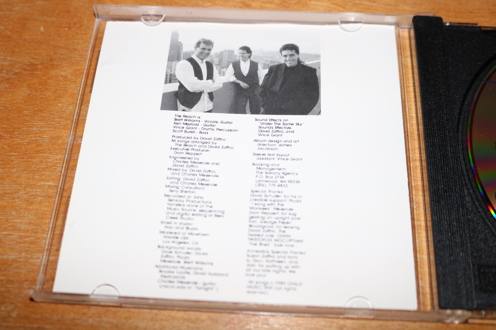 THE REACH Under Same Sky CD CCM Christian AOR Melodic Rock DAVID ZAFFIRO 1989 MR