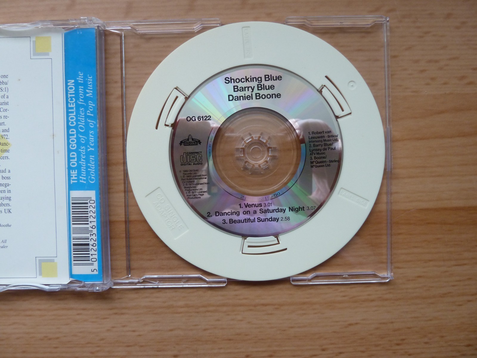 SHOCKING BLUE / BARRY BLUE / DANIEL BOON - 3" CD SINGLE WITH ADAPTER - 1989 - b6