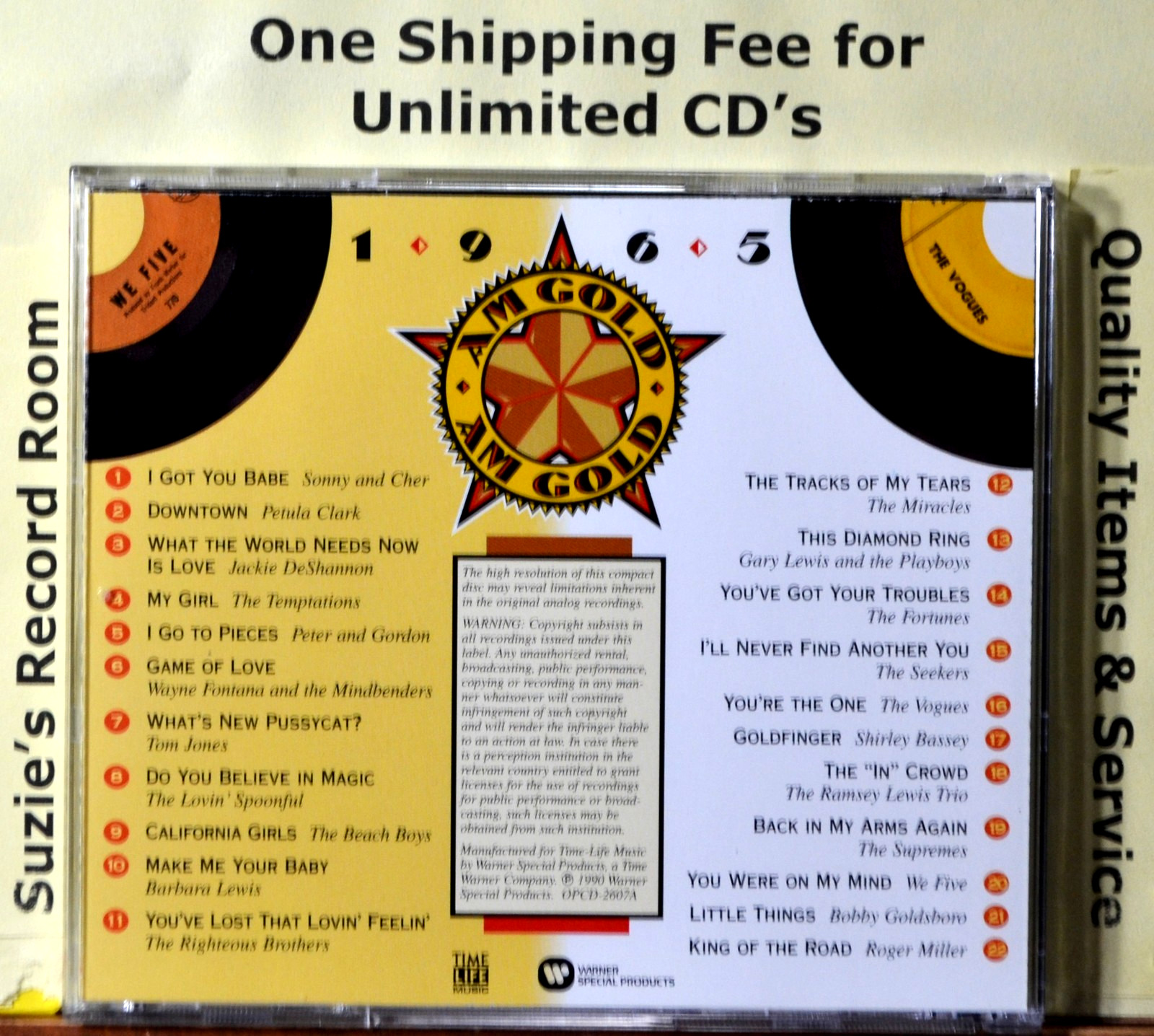 CD AM Gold 1965 Petula Clark Downtown -Peter & Gordon I Go to Pieces -Miracles