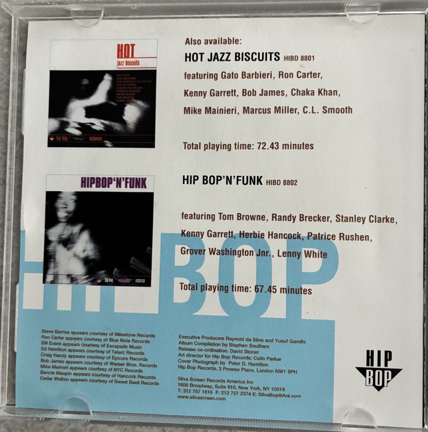 Hip Bop N Smooth CD Tom Browne Urbanator Lenny White Lonnie Smith David McMurray