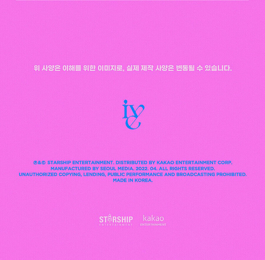 IVE [LOVE DIVE] 2nd Single Album RANDOM CD+Photo Book+Card+Hologram Card SEALED