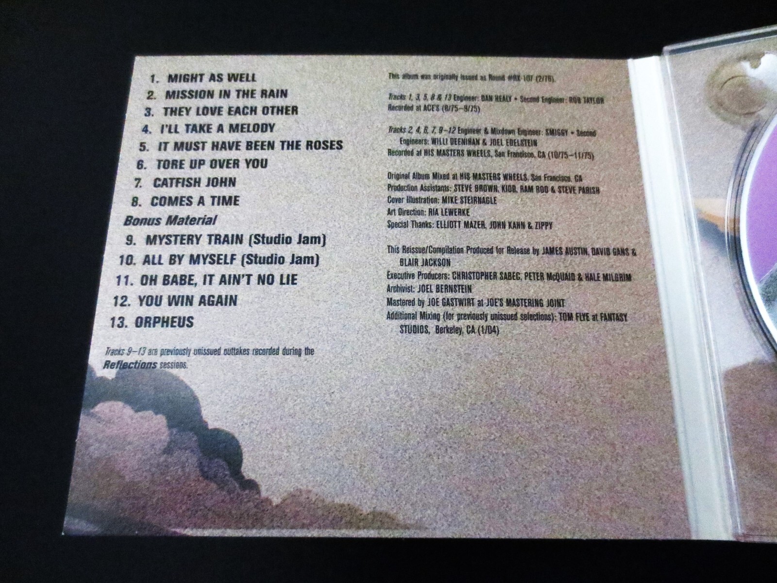 Jerry Garcia Reflections CD 1976 Remaster 2004 Remastered Grateful Dead JG JGB