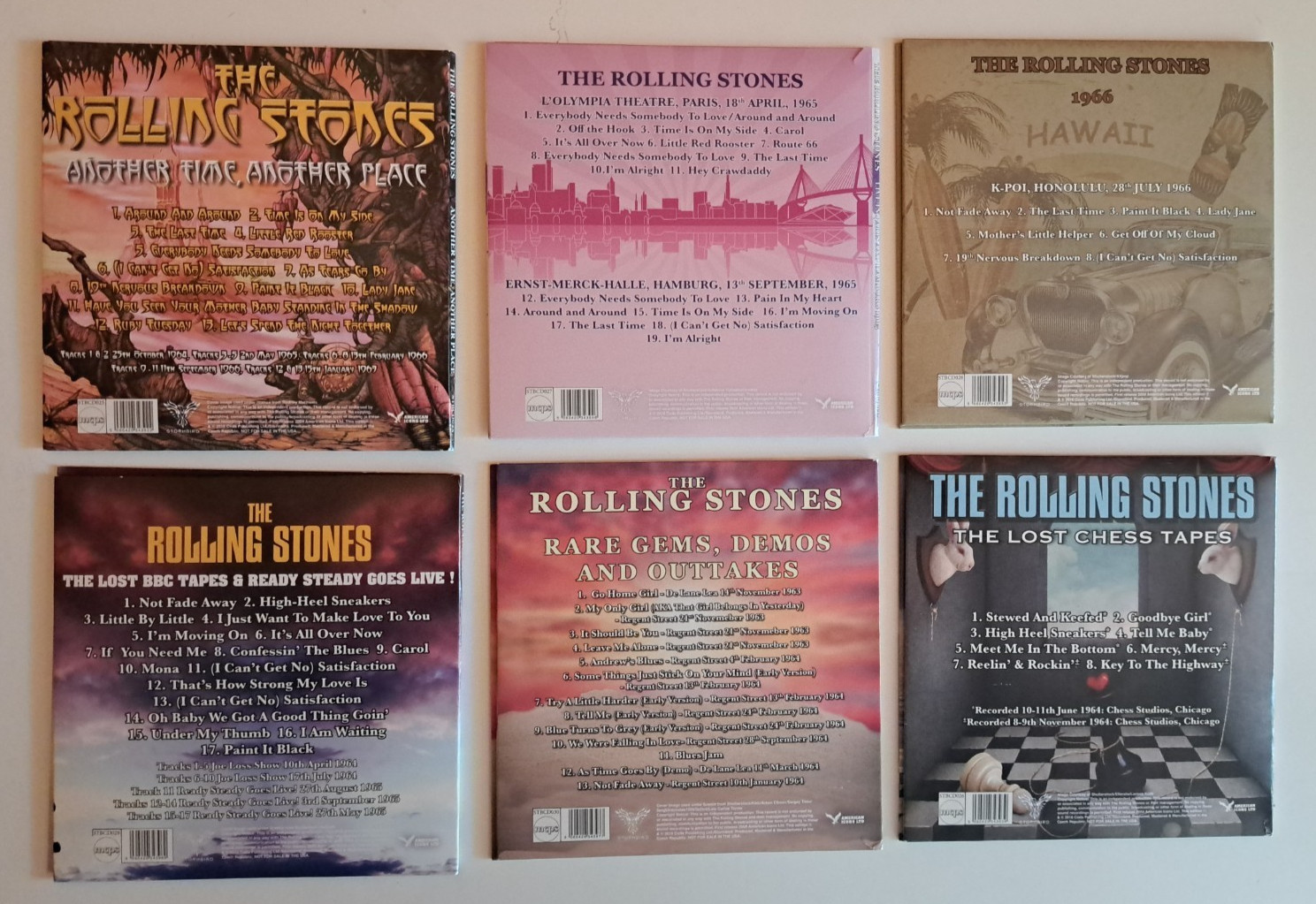 Rolling Stones Another Time, Another Place 6 CD Set (2016, Coda)