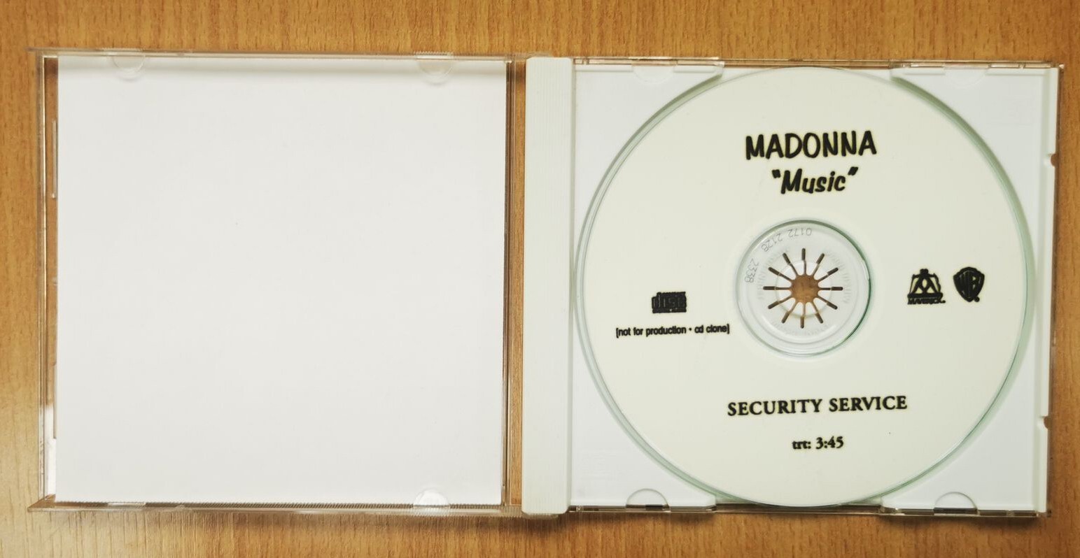 MADONNA CD Music 1 Track Pre-production 'In-House' REFERENCE CD PROMO V Rare