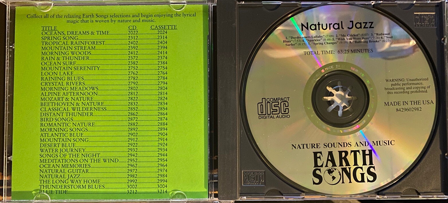 Earth Songs: Natural Jazz Nature Sounds & Music Relaxation Stress Relief CD