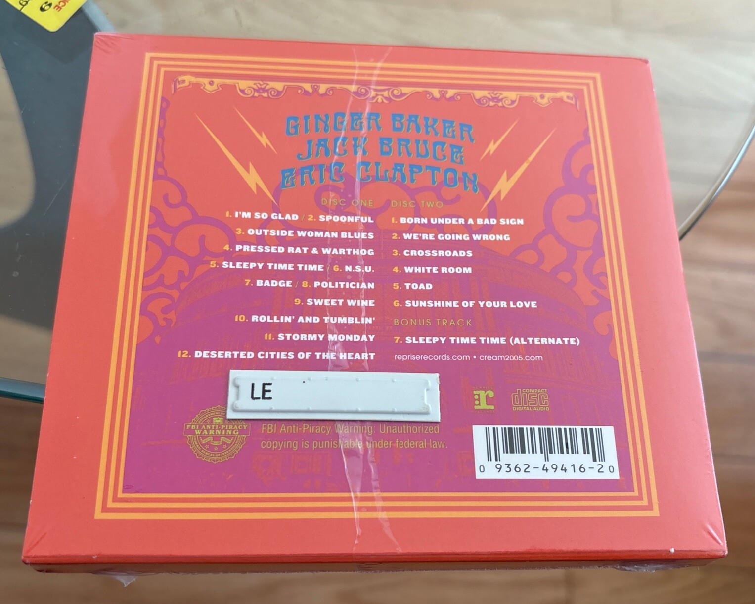 Cream - Live at the Royal Albert Hall 2005 - Brand New & Sealed Double CD
