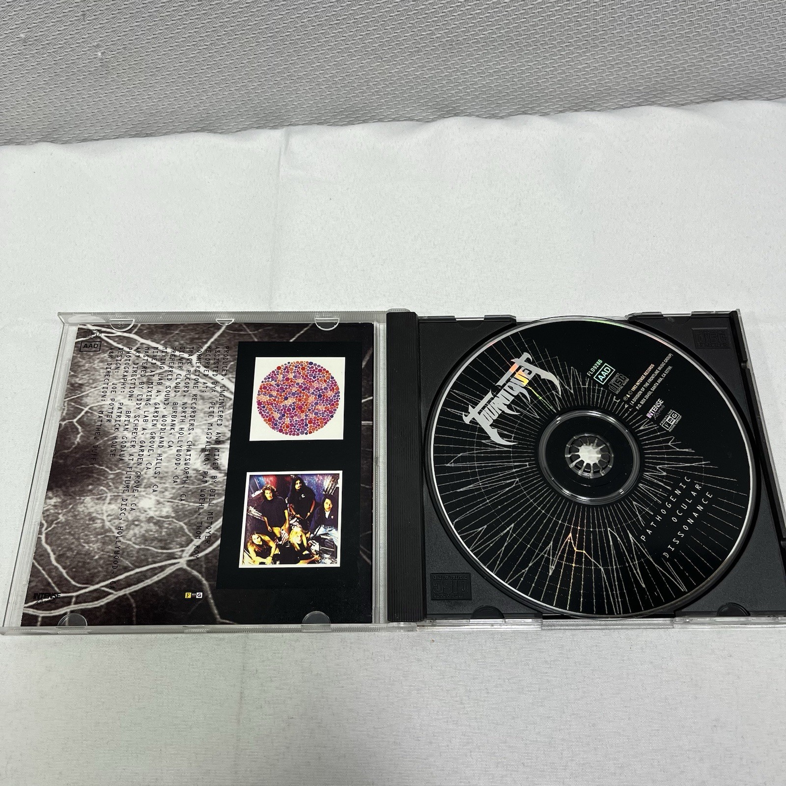 Tourniquet Pathogenic Ocular Dissonance CD 1995 Intense Records Thrash Metal