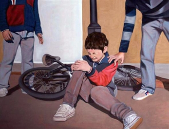 La batería de Lula expone su obra pictórica en la Crary art gallery de Warren, Pennsylvania