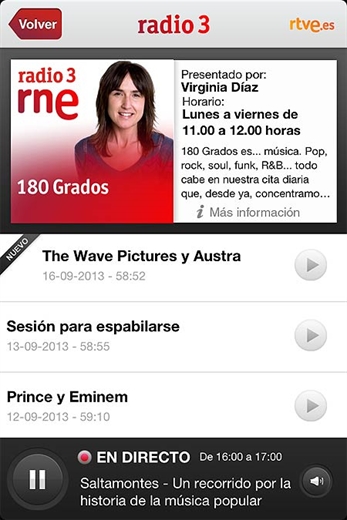 Radio 3 lanza una aplicación para móviles y tablets