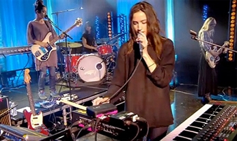 Warpaint en directo en la televisión francesa