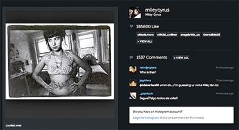 Kathleen Hanna le hace un guiño a Miley Cyrus