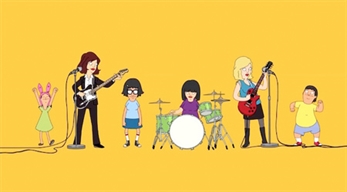 Sleater-Kinney se hacen dibujo animado