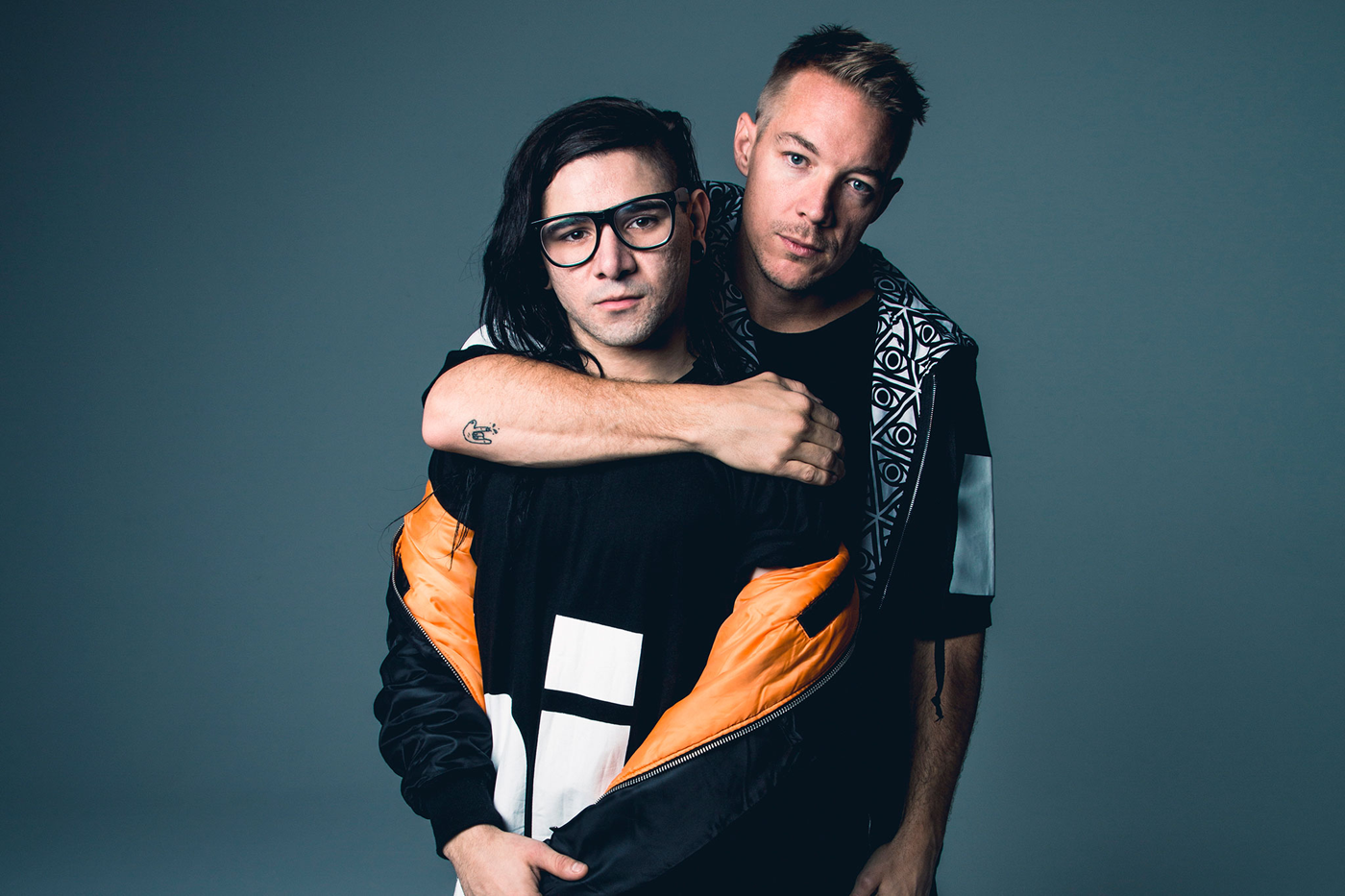 Diplo y Skrillex, en estudio con Win Butler y Régine Chassagne
