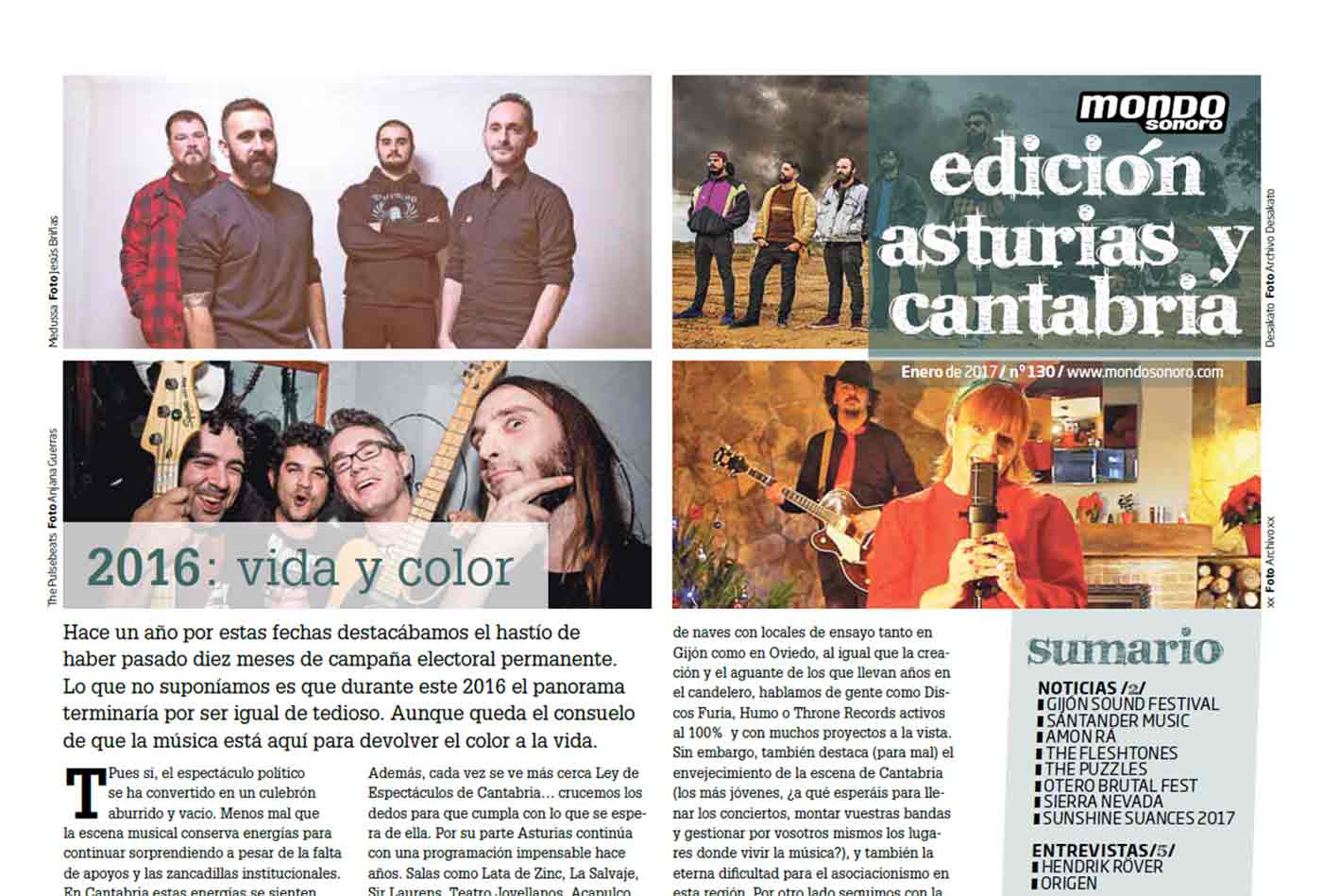 Ya en la calle el MondoSonoro de enero 2017