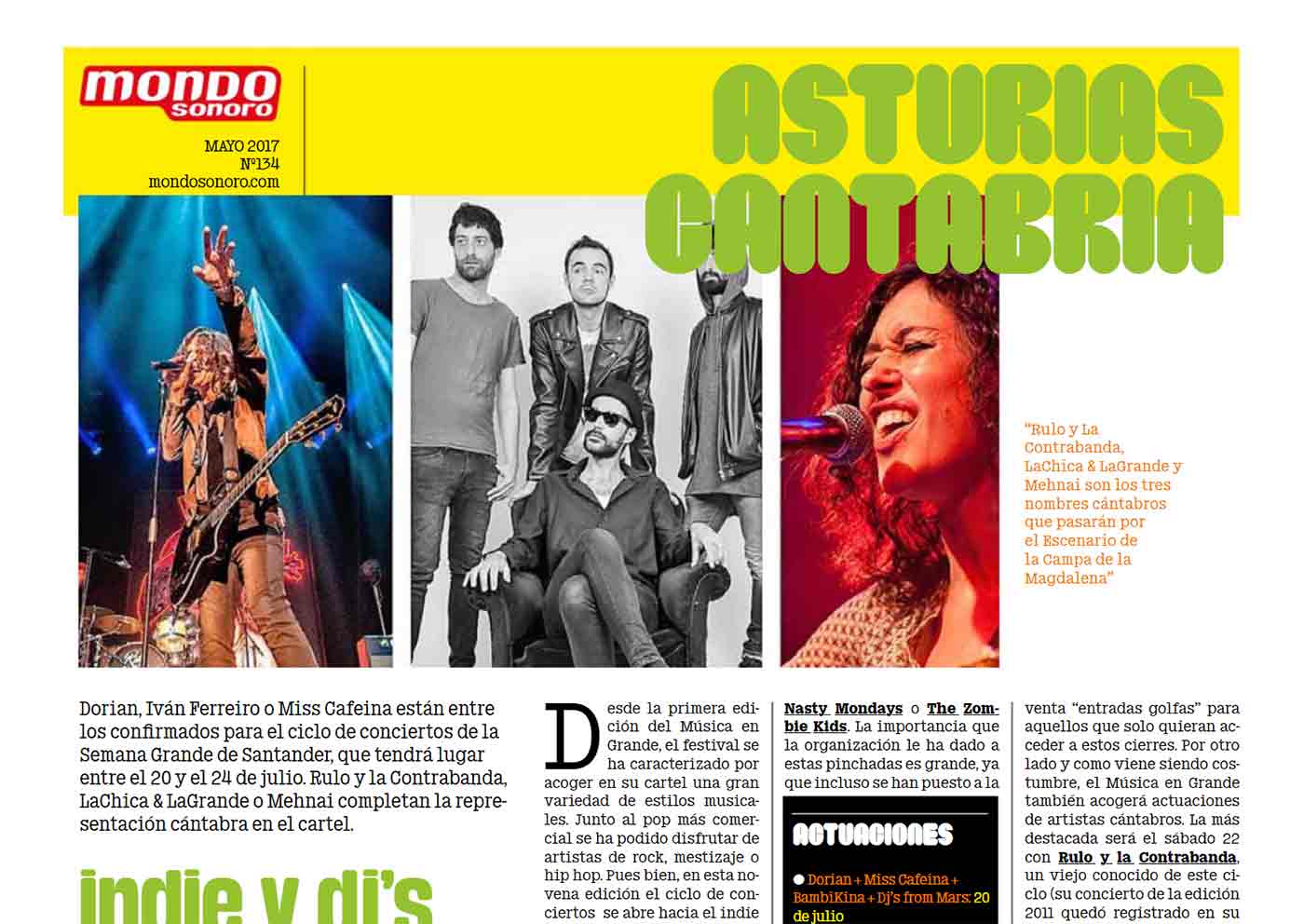 Ya en la calle el MondoSonoro de Mayo 2017