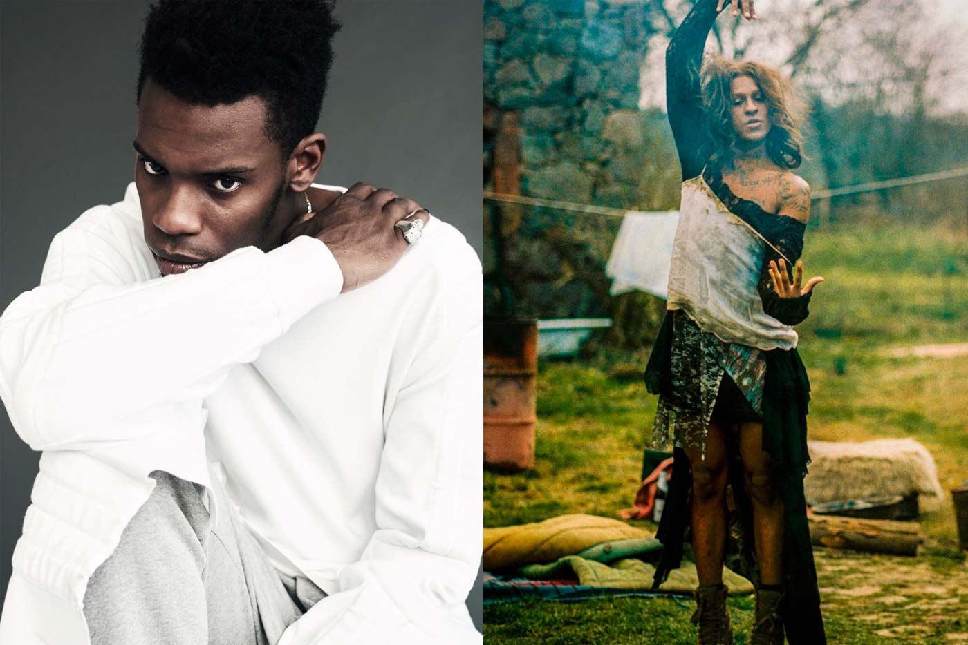 Gaika y Mykki Blanco en concierto juntos en Barcelona