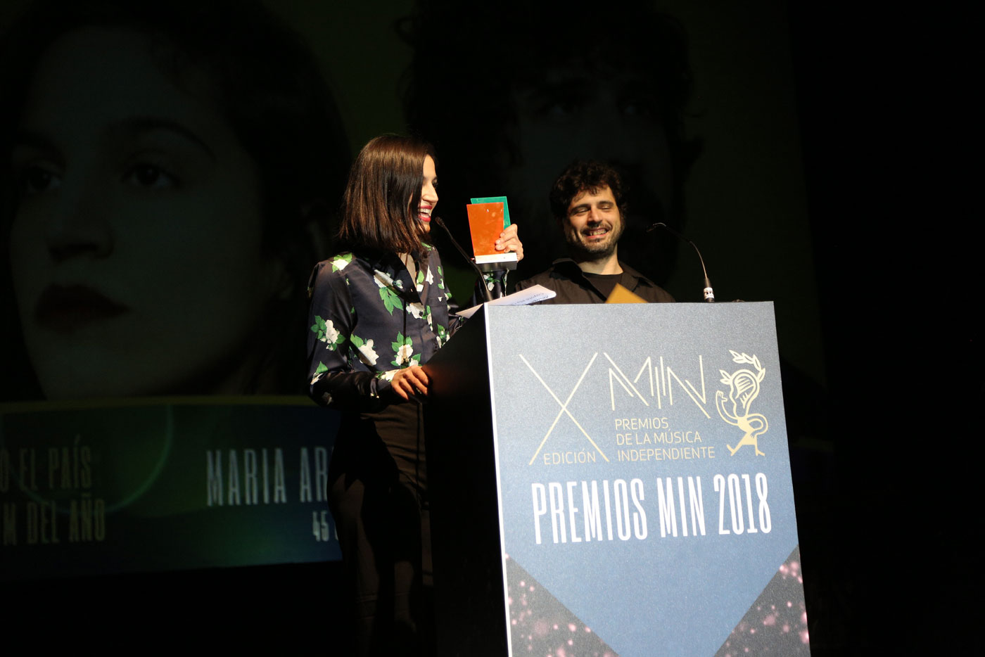 Maria Arnal i Marcel Bagés, grandes protagonistas de los Premios MIN 2018