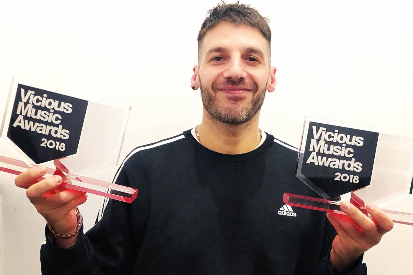 Andrés Campo recibe dos Vicious Music Awards 2018