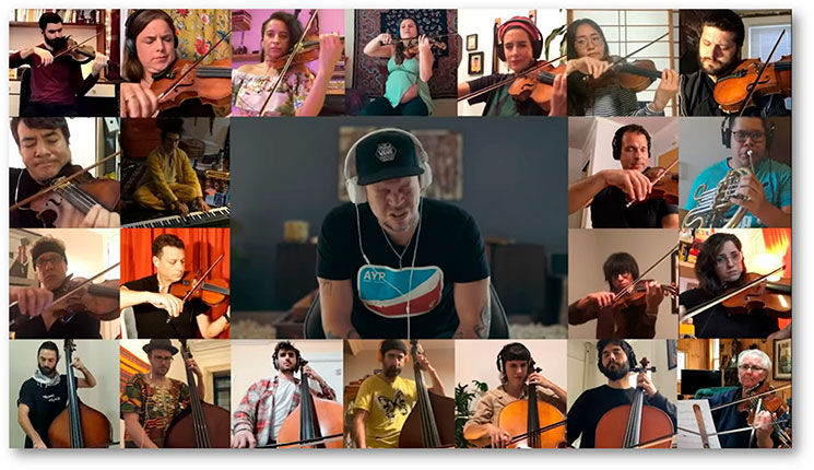 Residente interpreta "René (edición Cuarentena)" con treinta músicos