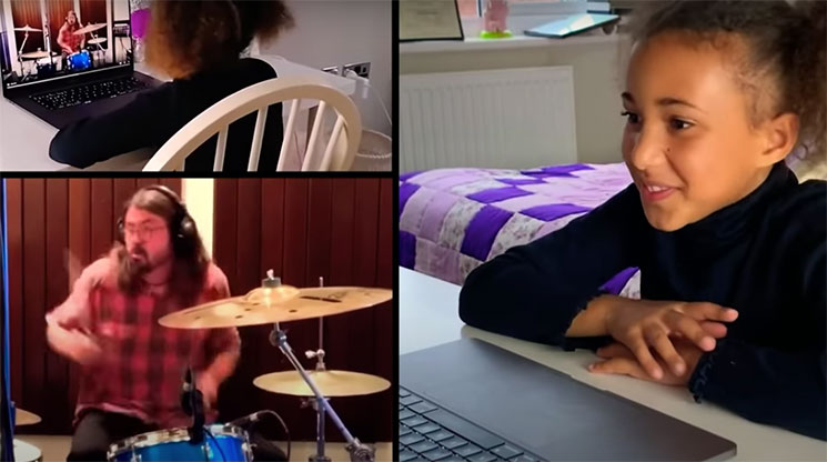 Dave Grohl acepta una batalla de baterías con una niña de diez años