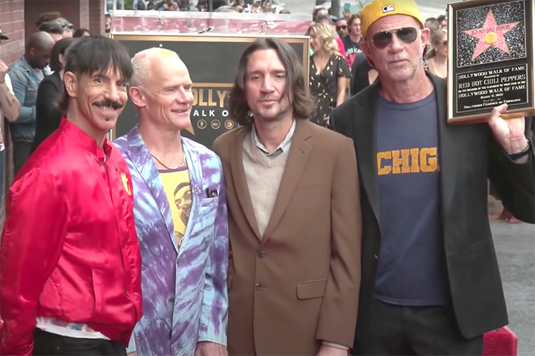 Red Hot Chili Peppers ya tienen su estrella en el Hollywood Walk Of Fame