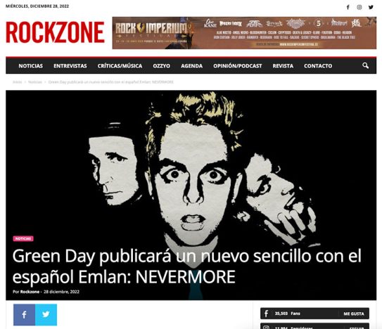 La supuesta colaboración de Emlan con Green Day es la inocentada de ayer en Mondo Sonoro